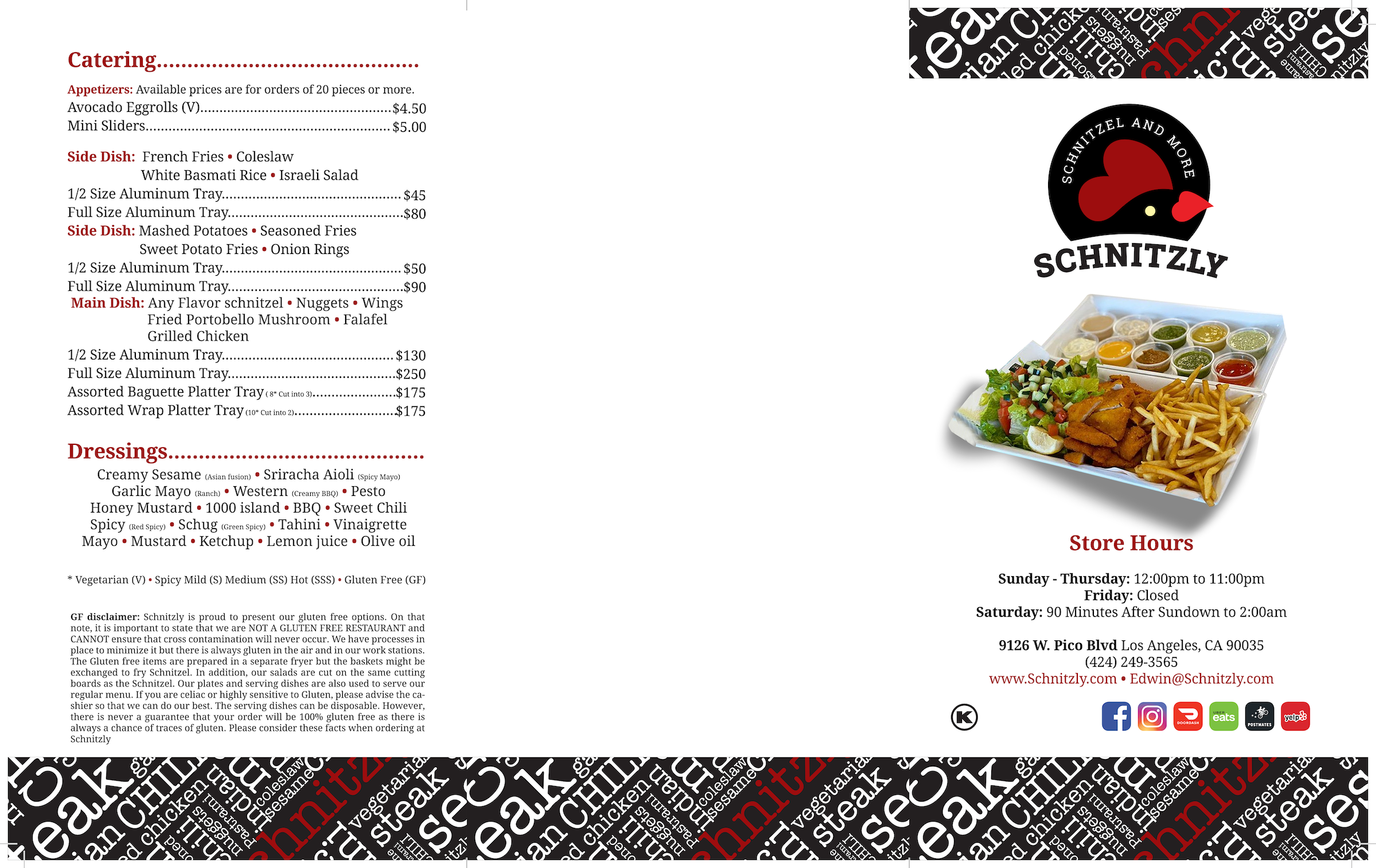 Schnitzly Menu 2